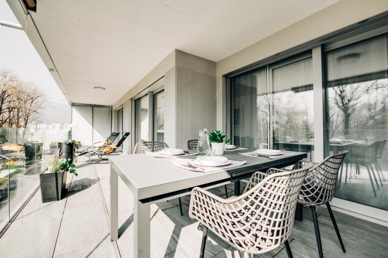 לוקרנו Linda Terrace By Quokka 360 - Modern One-Bedroom Flat With Sun Terrace מראה חיצוני תמונה
